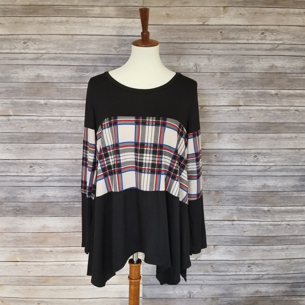 New SI AVANCE asymmetric hem long sleeves top